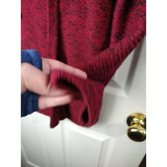Lucky Brand Red Black Heathered Long Sleeve Button Cardigan. Size S - Picture 8 of 11